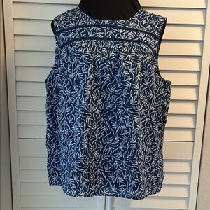 Style & Co. Blue and White Blouse